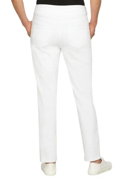 036- Ruby Road White Denim Ankle Pant