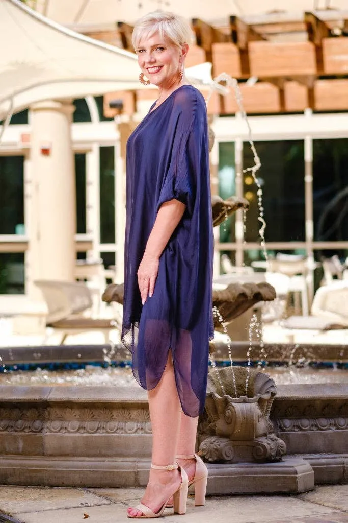 Alessia Silk Kaftan Dress