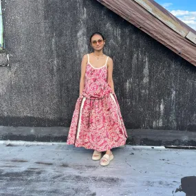 Brigade Skirt Maxi - Pink Batik
