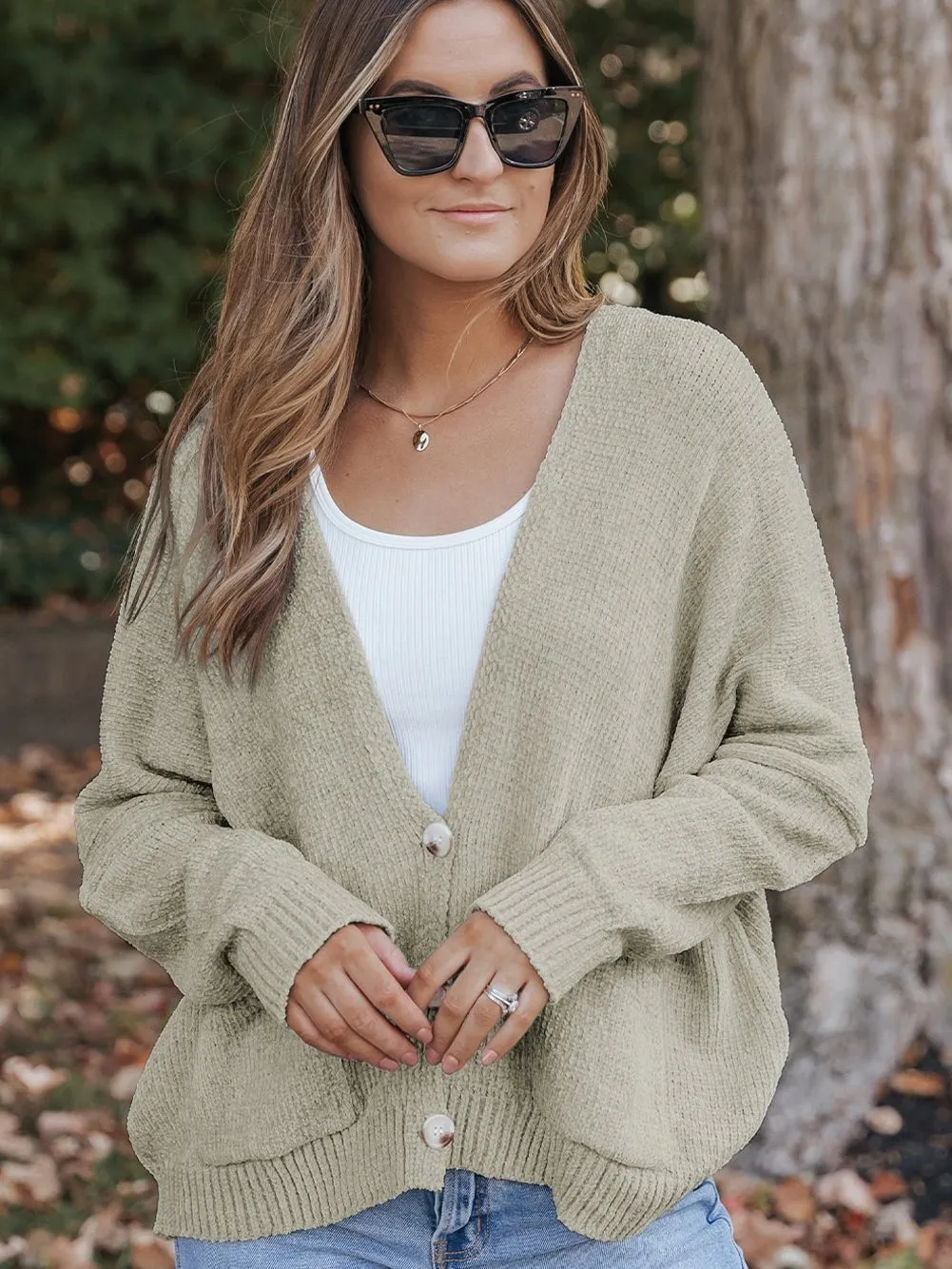 Button-Down Knit Cardigan