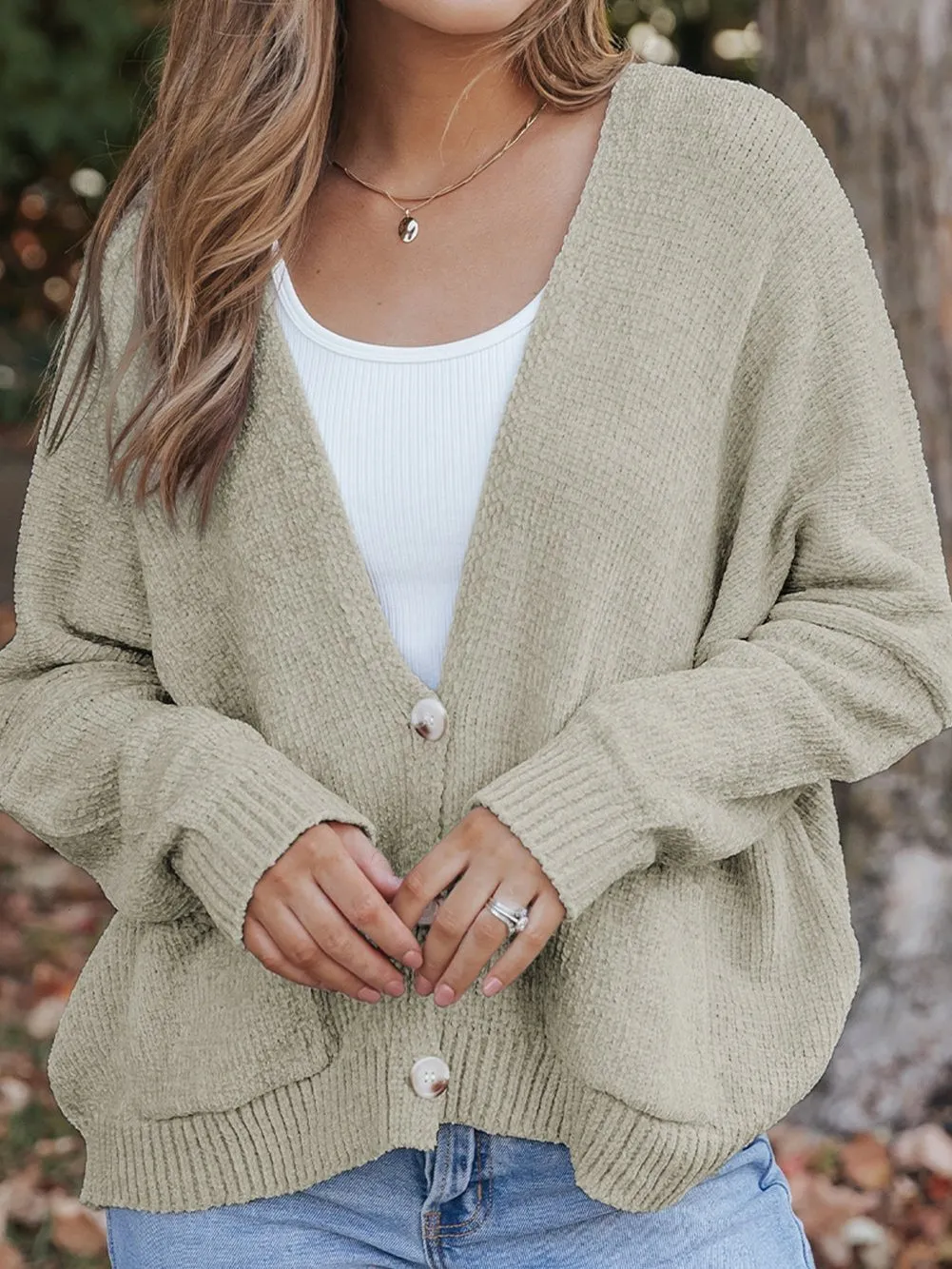 Button-Down Knit Cardigan
