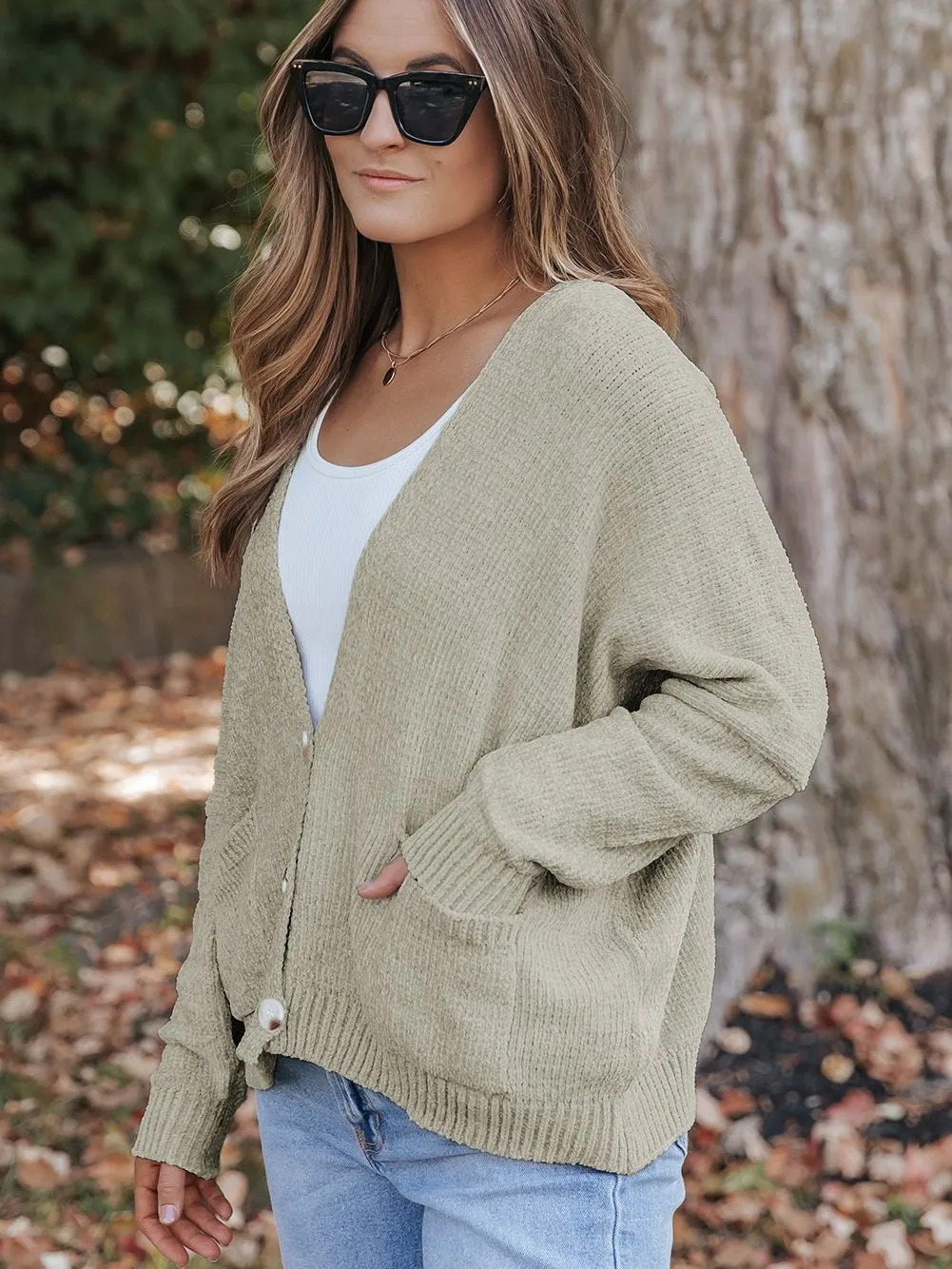 Button-Down Knit Cardigan
