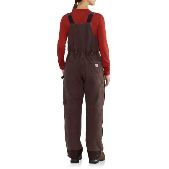 Carhartt - 102743-F/S - Women's Weathered Duck Wildwood Bib Overalls - Quilt Lined - Factory Seconds