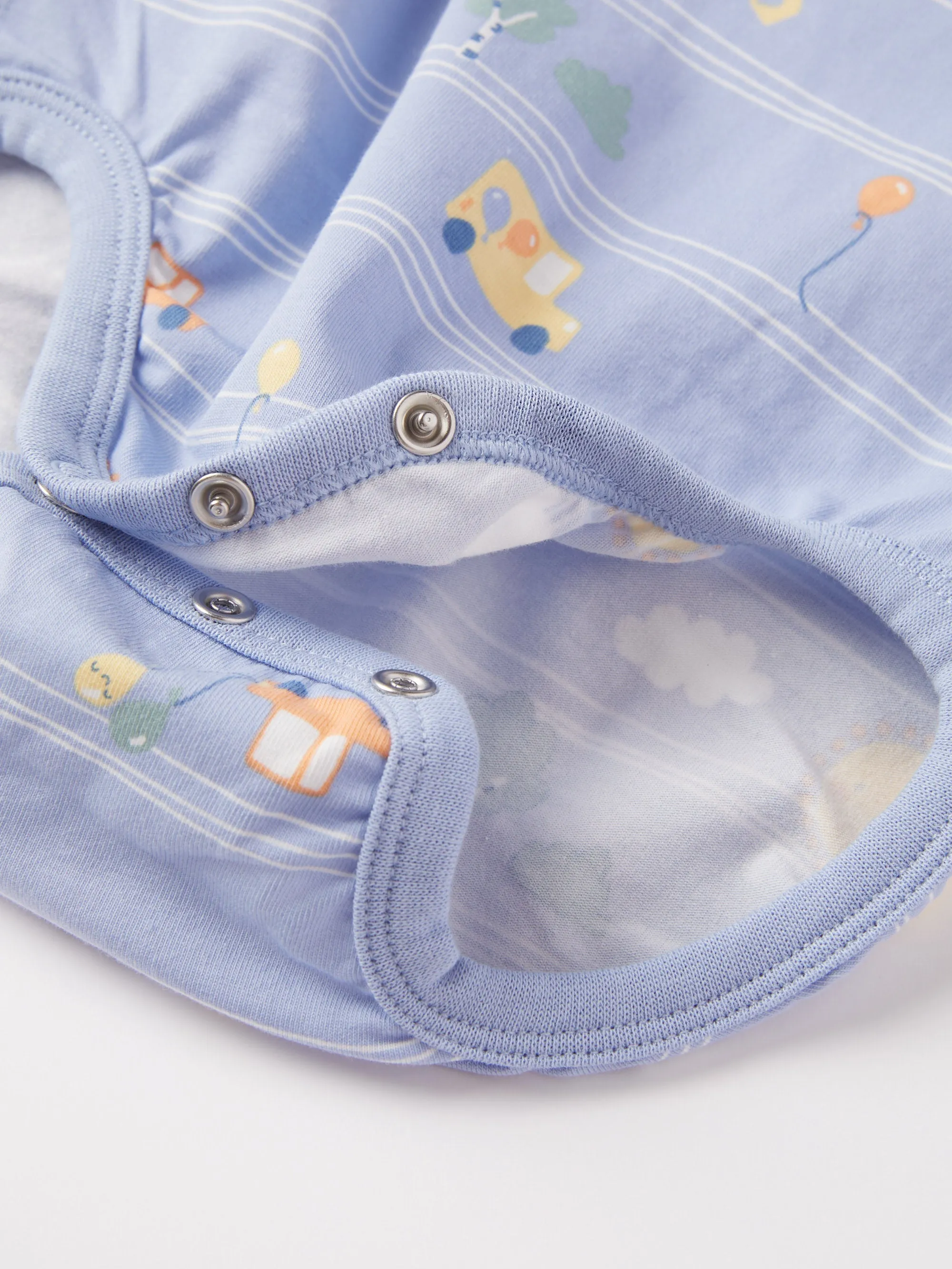 Cars and Balloons Print Babygrow