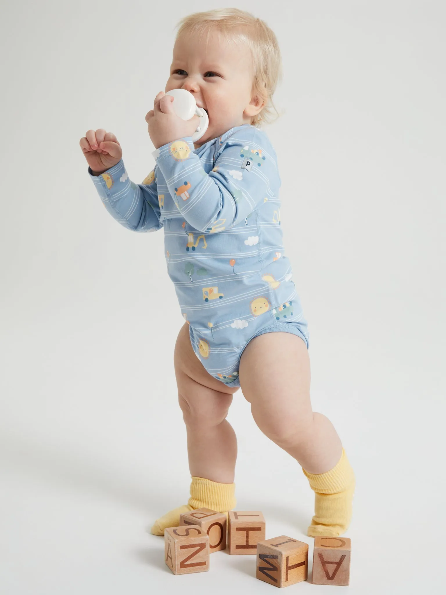 Cars and Balloons Print Babygrow