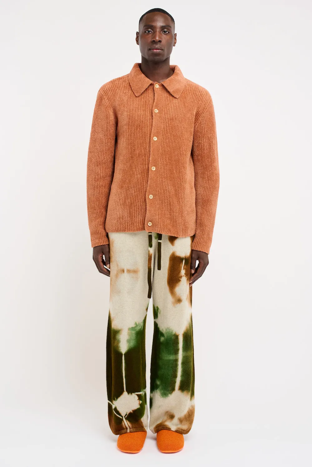 Chenille Button-Up Shirt