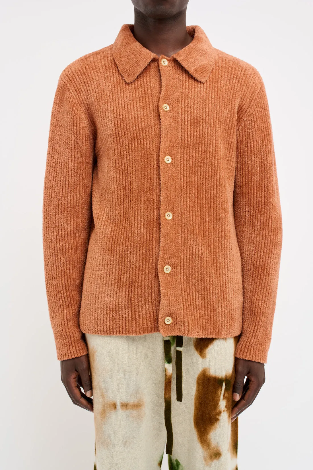 Chenille Button-Up Shirt