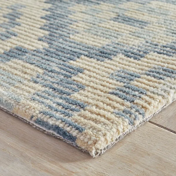 Diamond Cove Blue Hand Tufted Rug