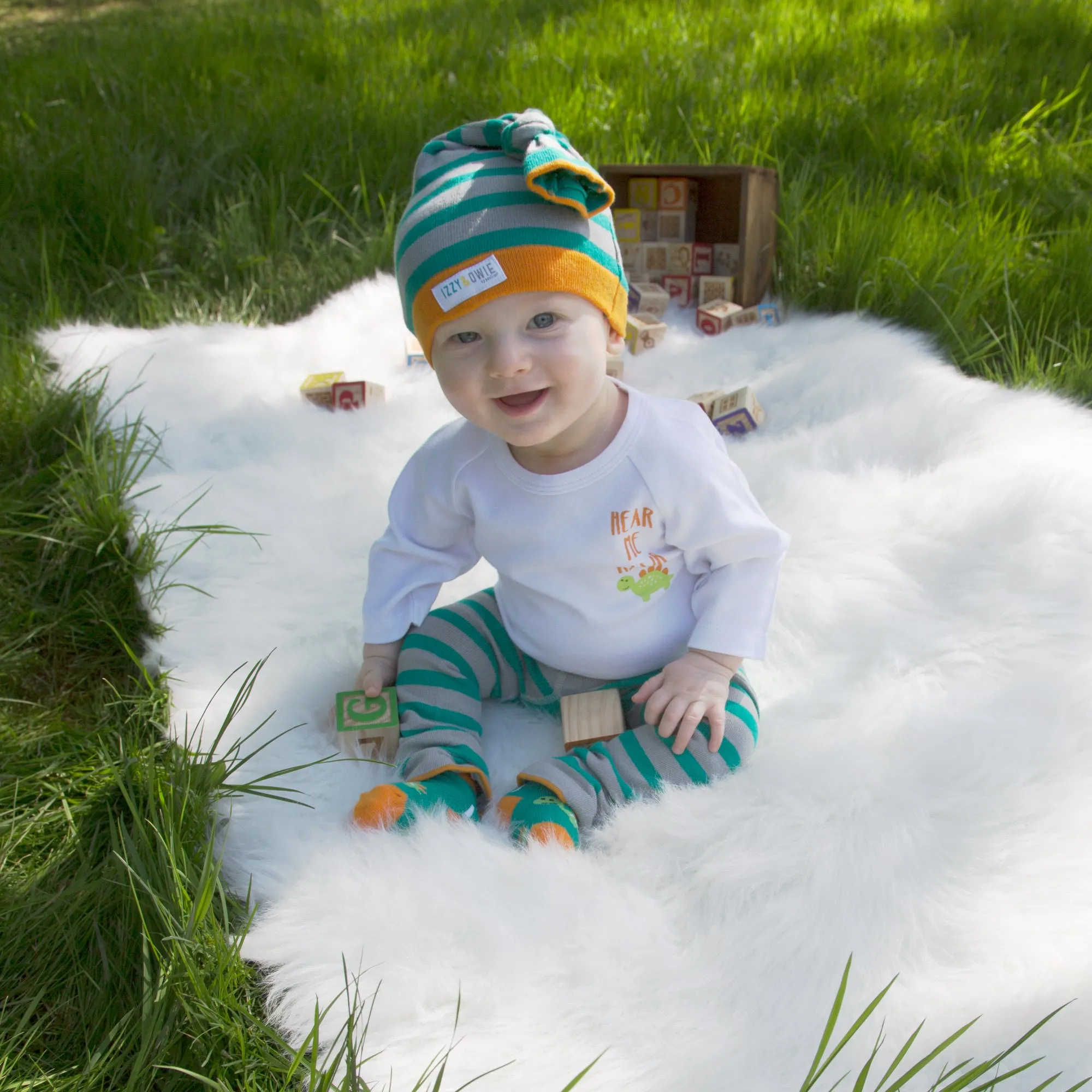 Dino 3/4 Length Sleeve Onesie