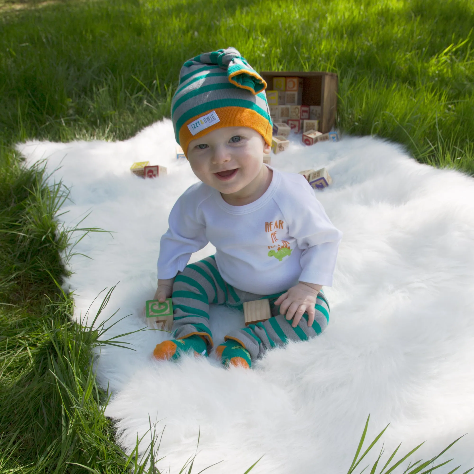 Dino 3/4 Length Sleeve Onesie