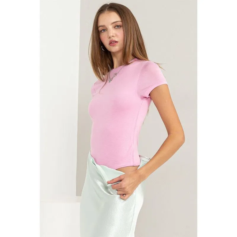 Double Layered Cap Sleeve Bodysuit