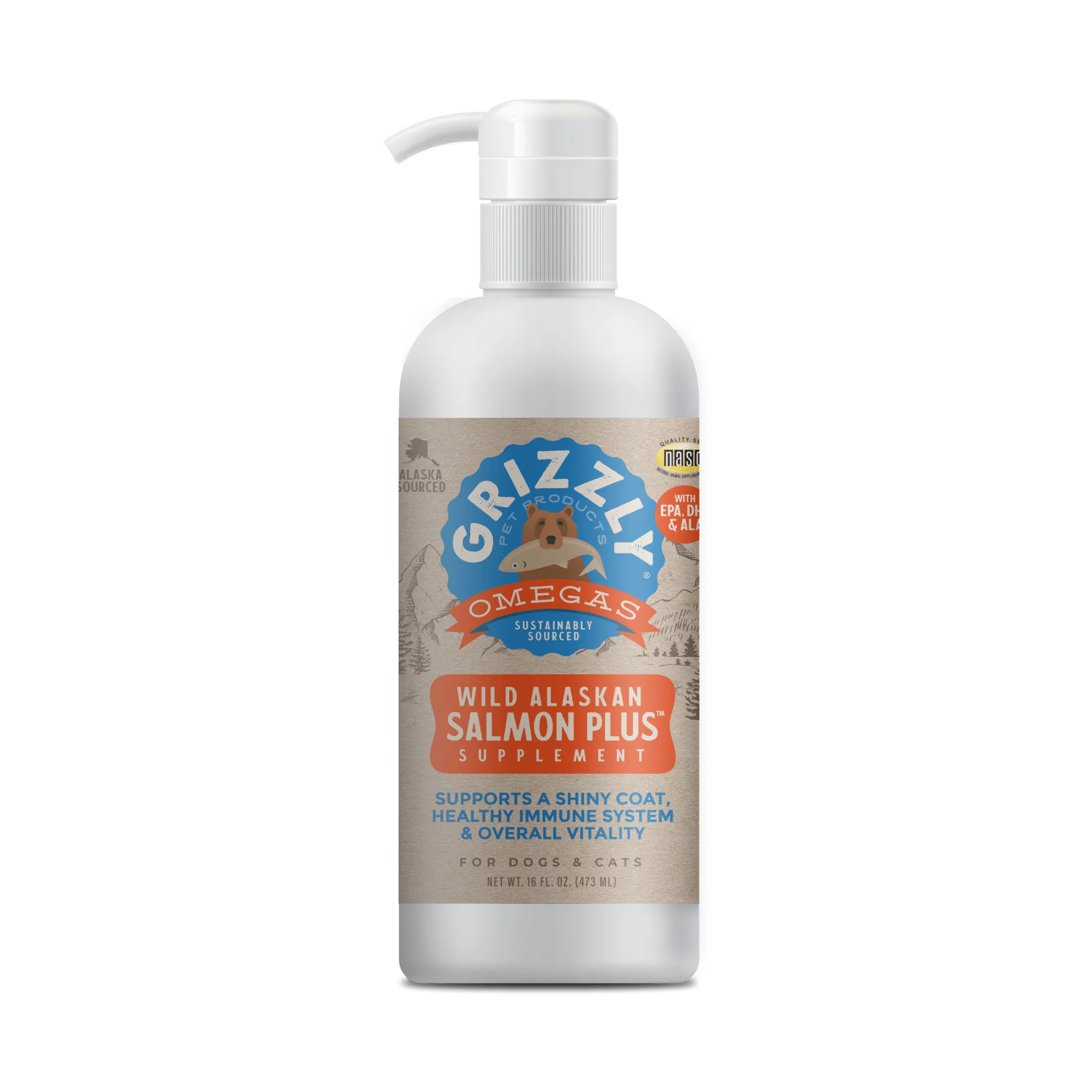 Grizzly Cat Salmon Oil 4 oz.
