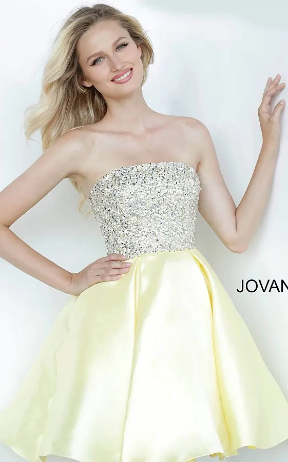 Jovani Kids K00722 Girls Fit & Flare Short Embellished Formal Dress Pageant Gown