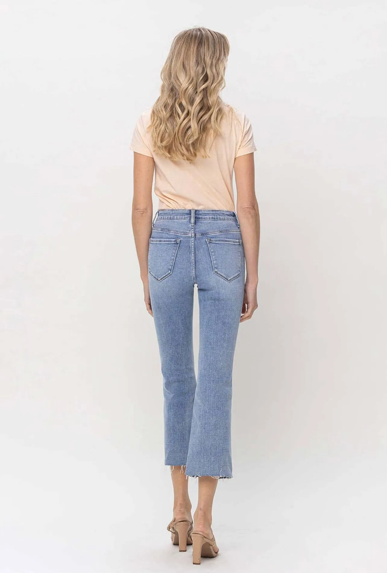 Julia Kick Flare Front Pocket Denim