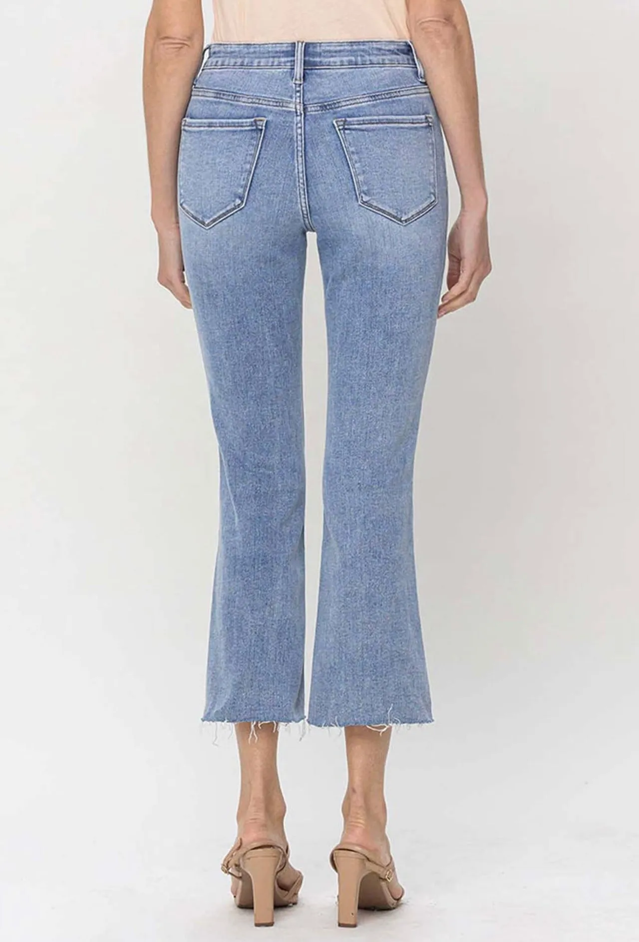 Julia Kick Flare Front Pocket Denim