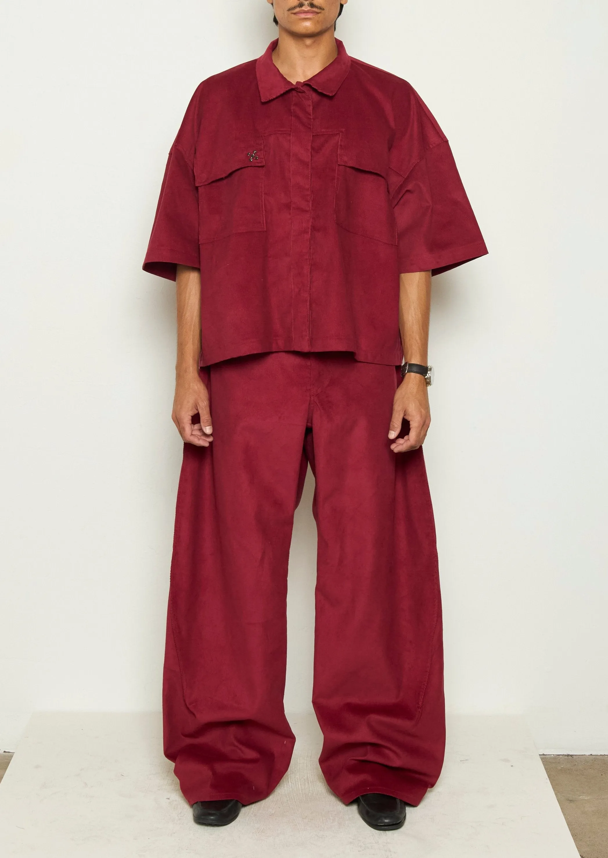 KADO CURVED CORDUROY PANTS