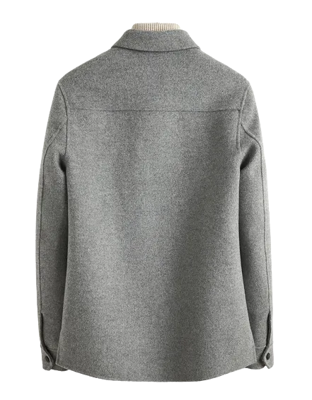 Mens Corbin Front Button Wool Coat