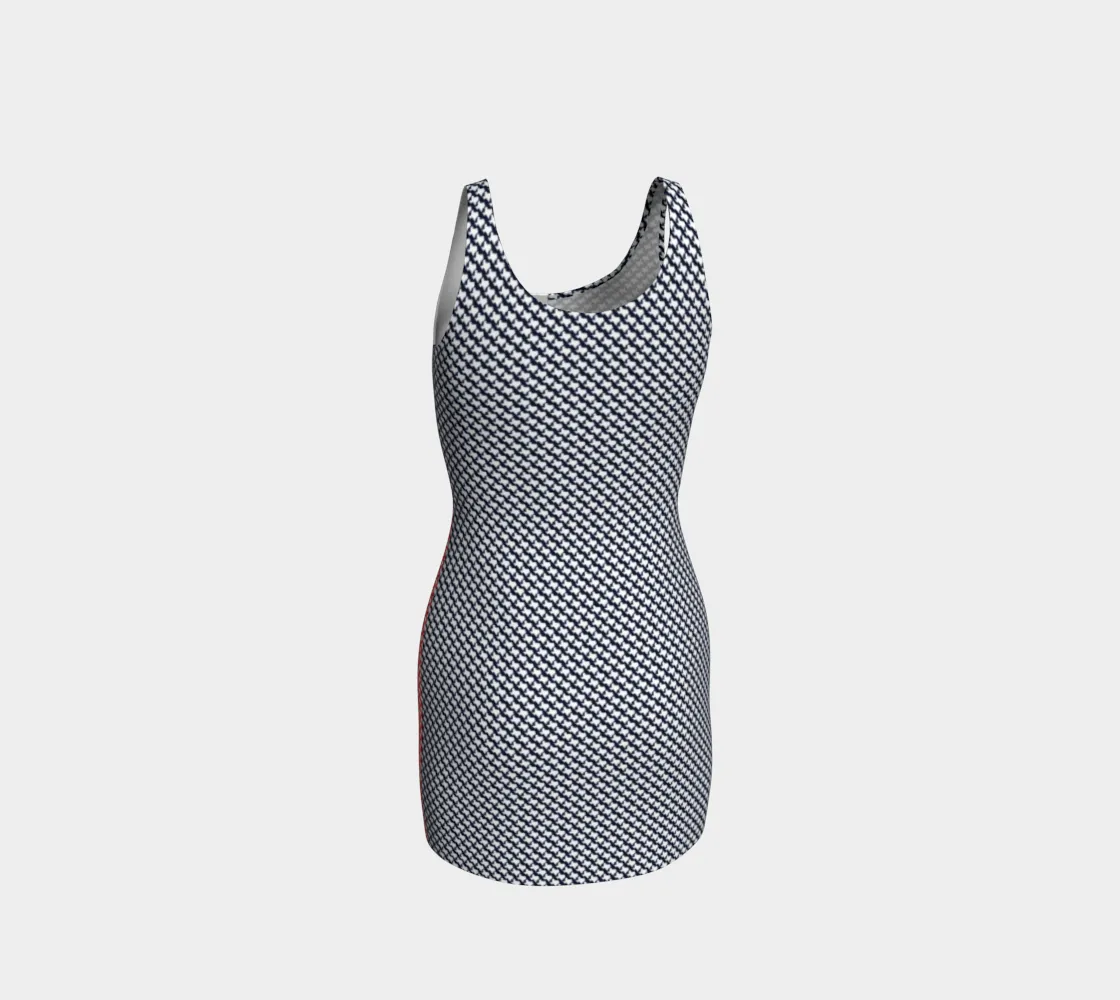 Micro Texas Polka Dot Bodycon Dres