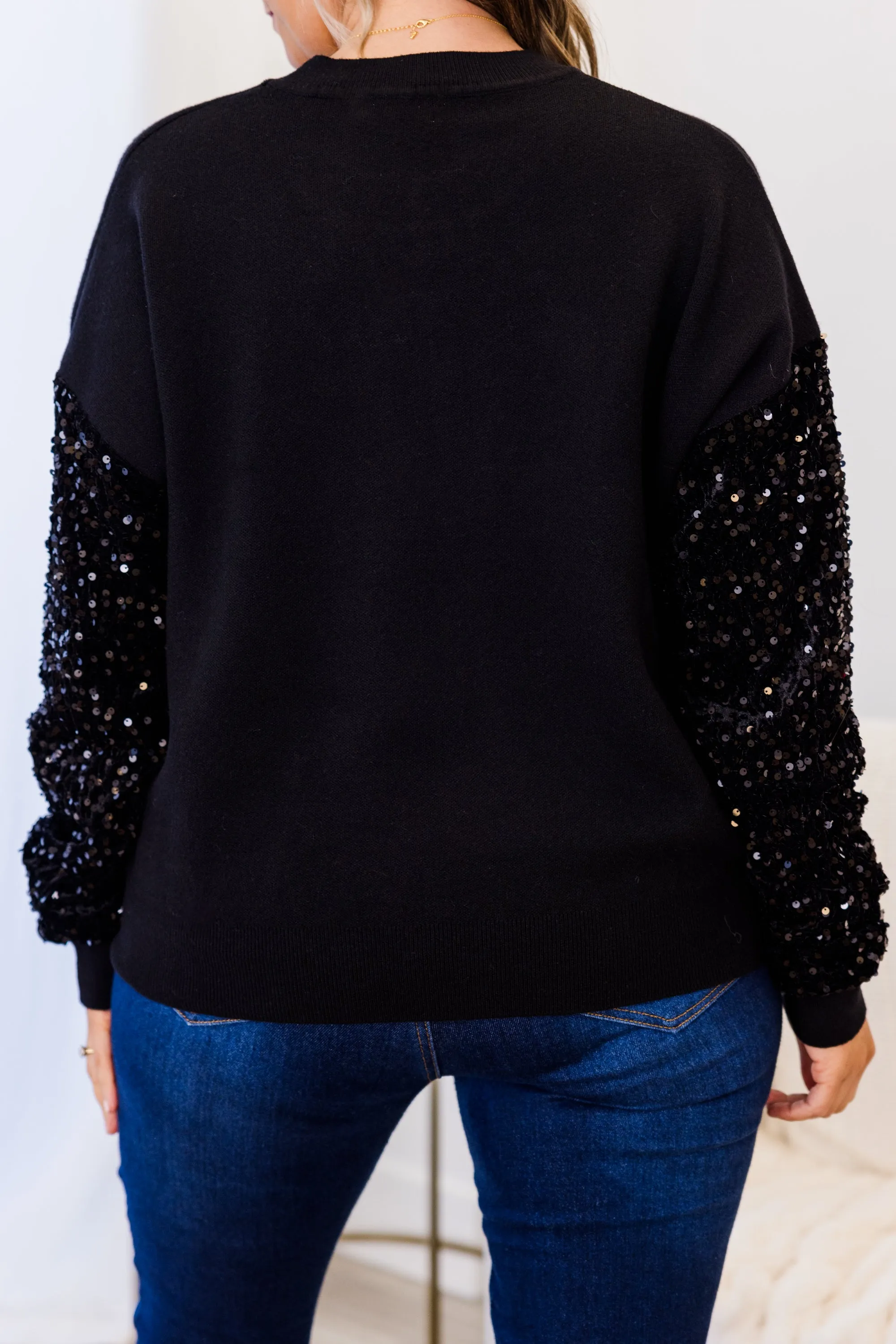 Midnight Chats Sweater, Black