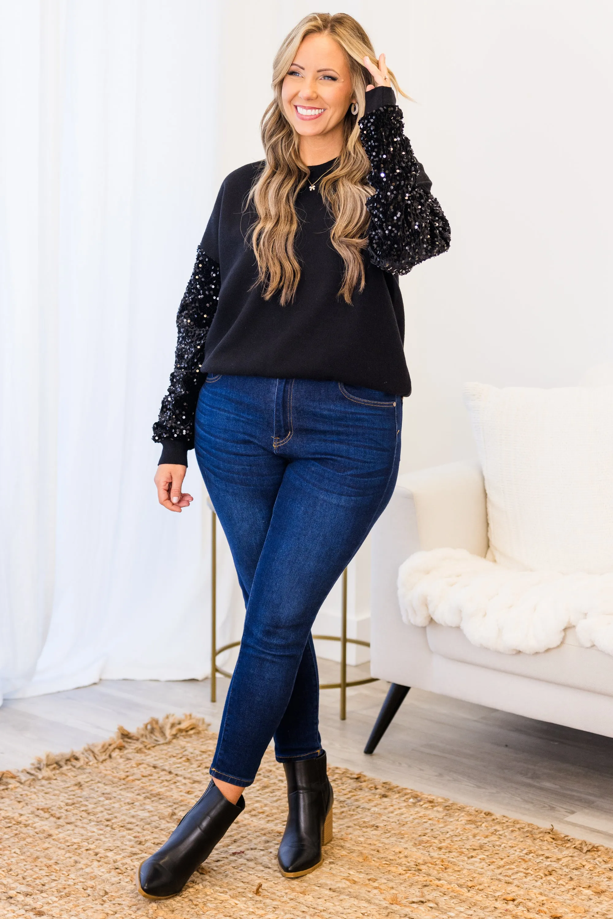 Midnight Chats Sweater, Black