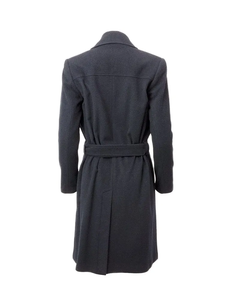 Midnight Wool Robe Style Coat