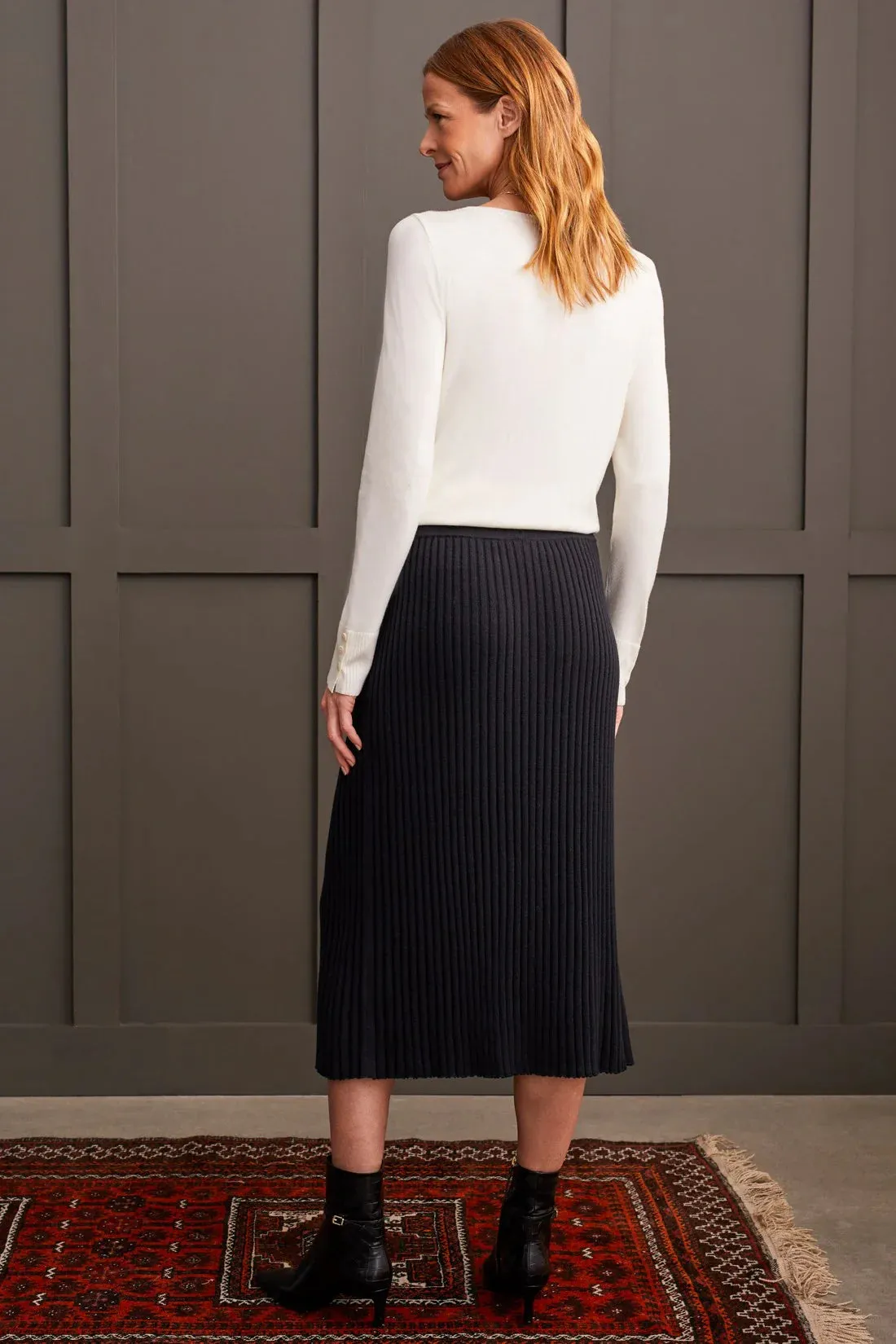 Mini Rib Sweater Skirt