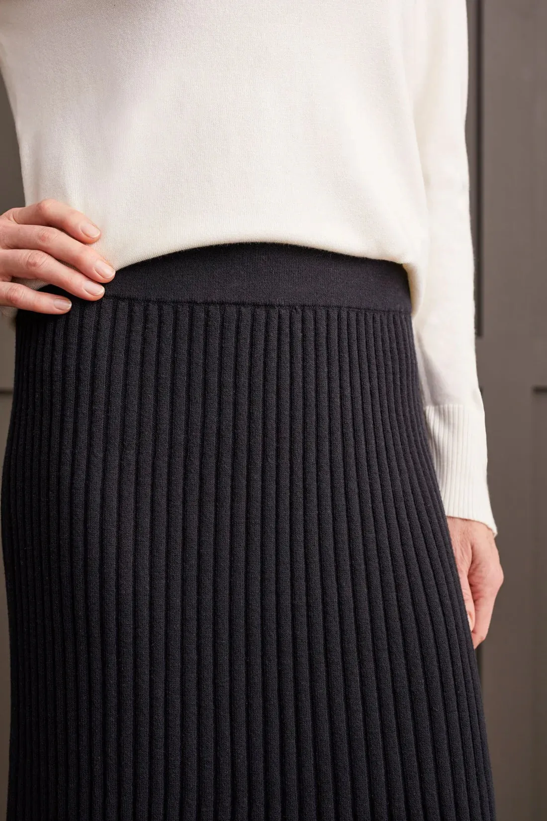 Mini Rib Sweater Skirt