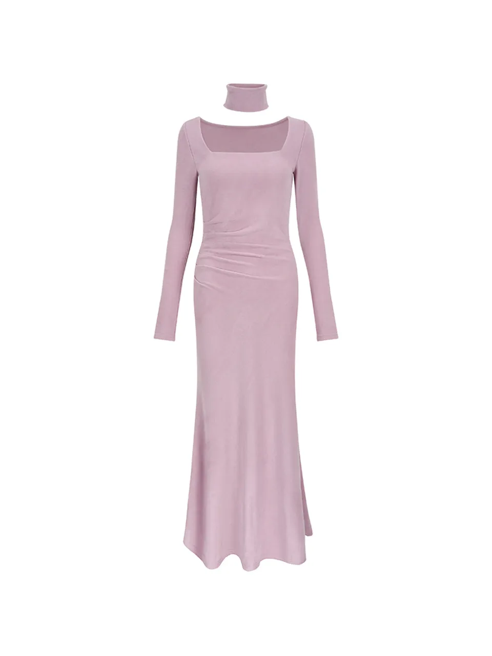Neck warmer long dress (Pink)