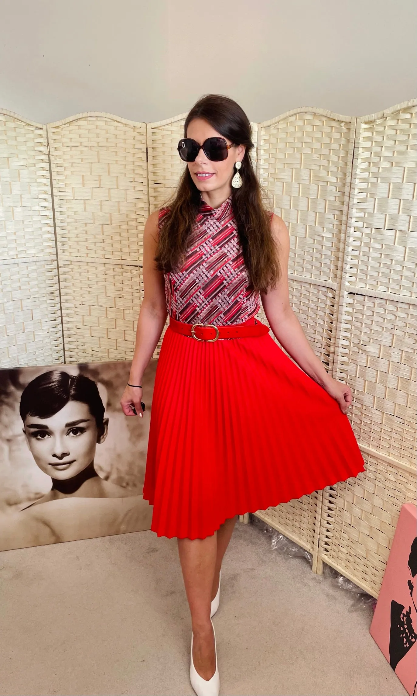 RENT Vintage 1960's Red Mod Dress