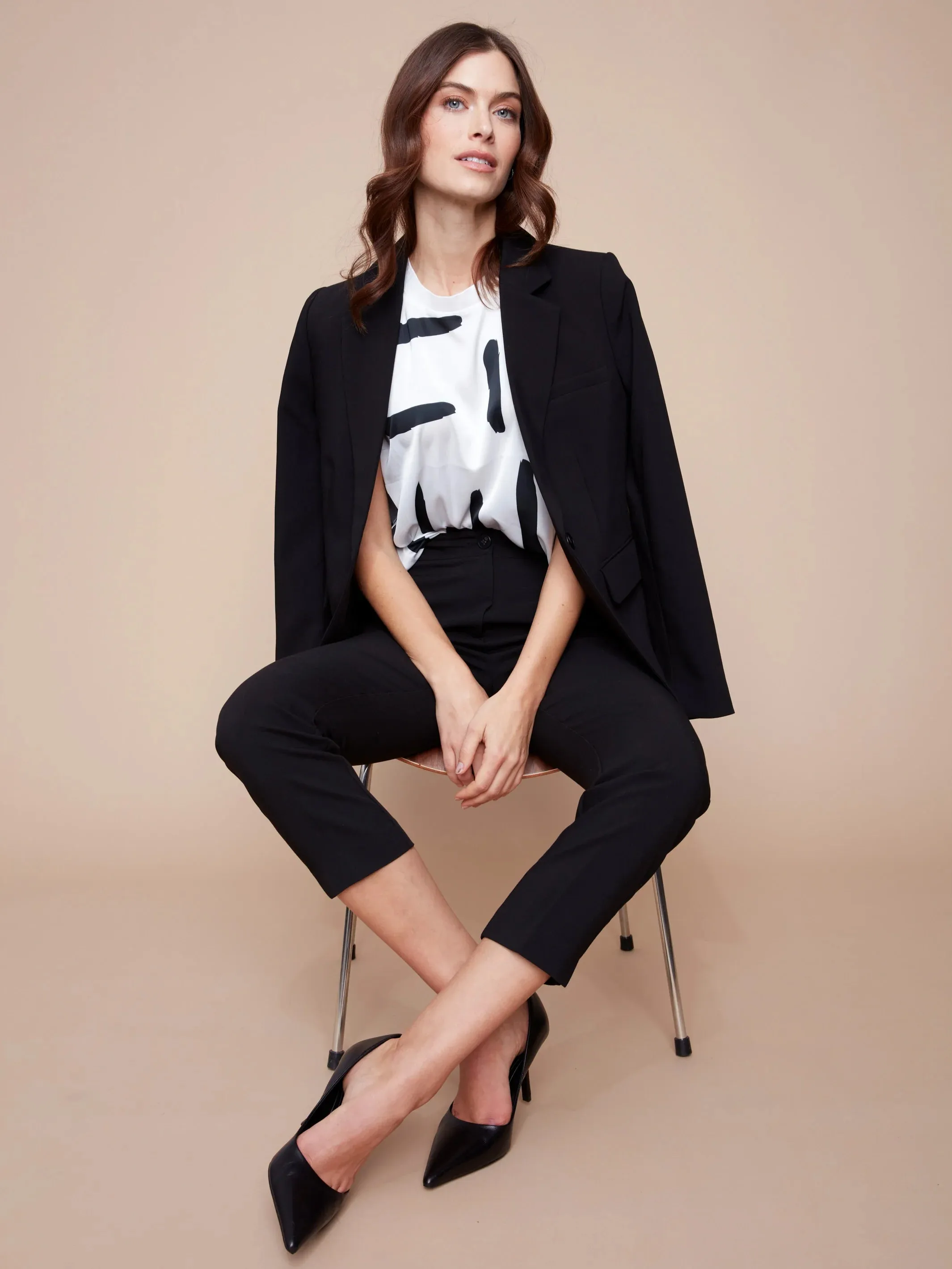 Side Slit Tapered Pants