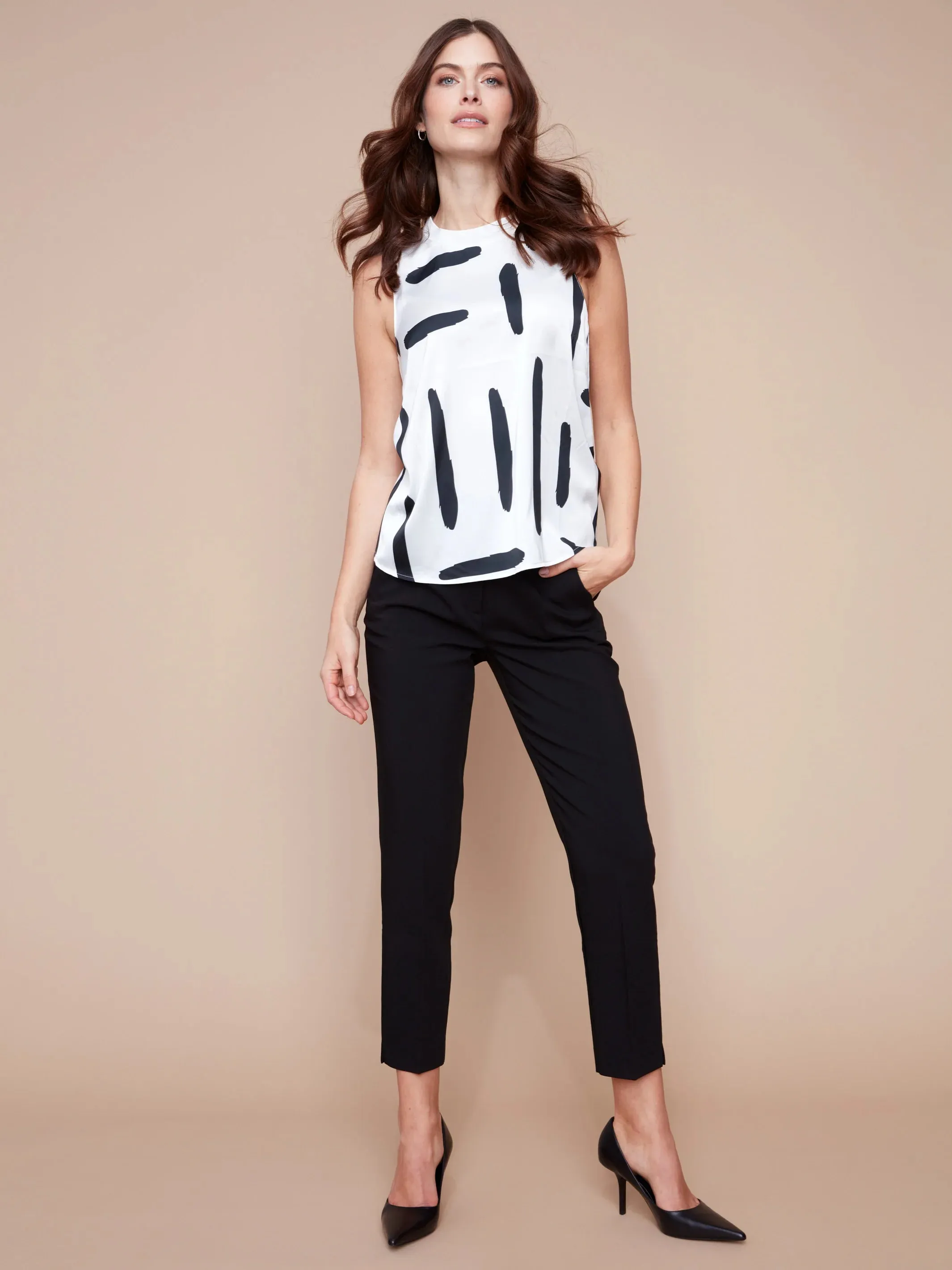 Side Slit Tapered Pants