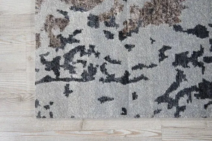 Silk Shadows SHA16 Silver Grey Rug