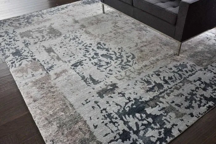 Silk Shadows SHA16 Silver Grey Rug
