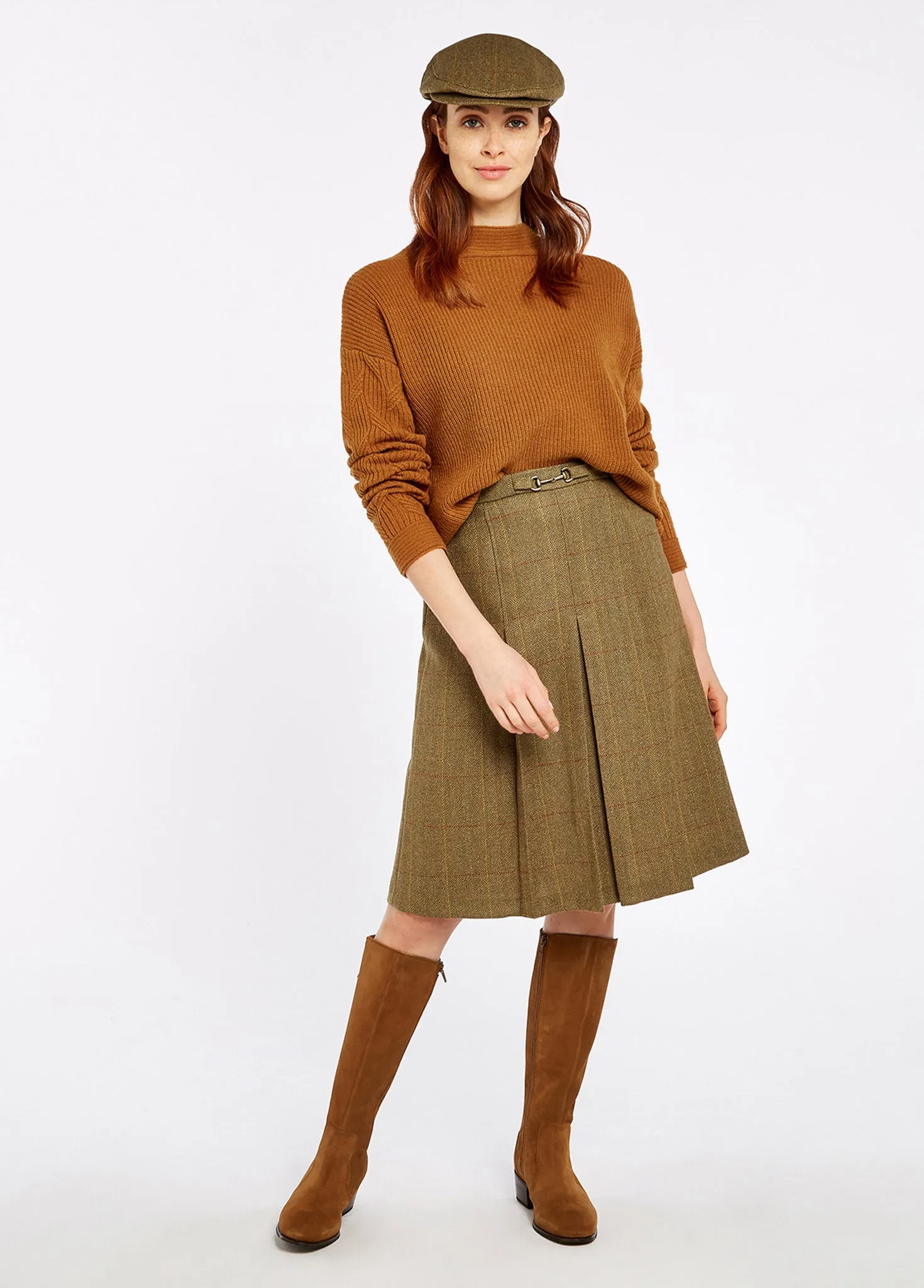 Spruce Tweed Skirt - Elm