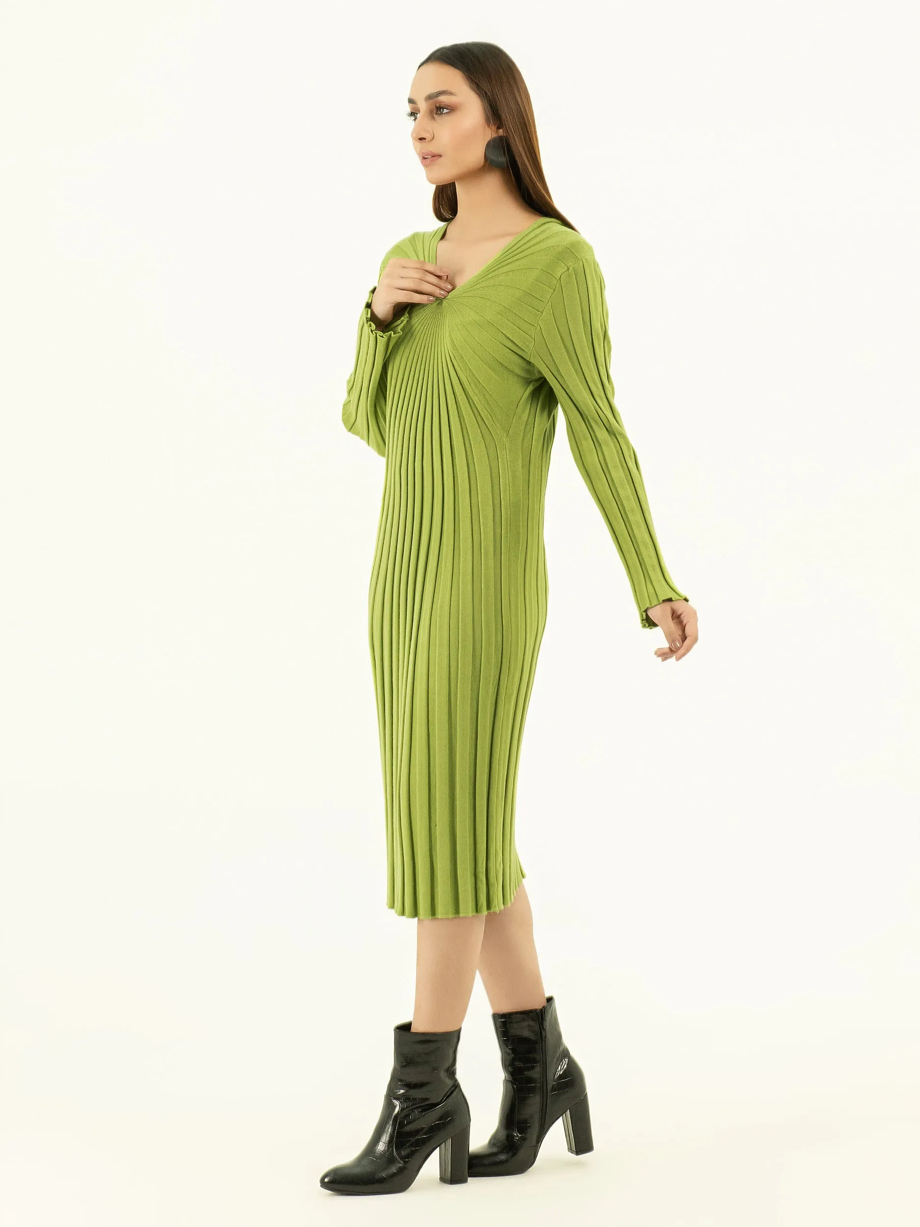 Woolen Bodycon Dress